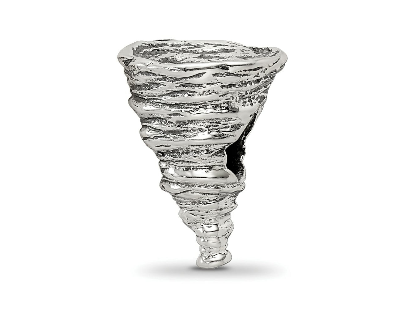 Reflections 925 Sterling Silver Tornado Bead 11 x 8 mm