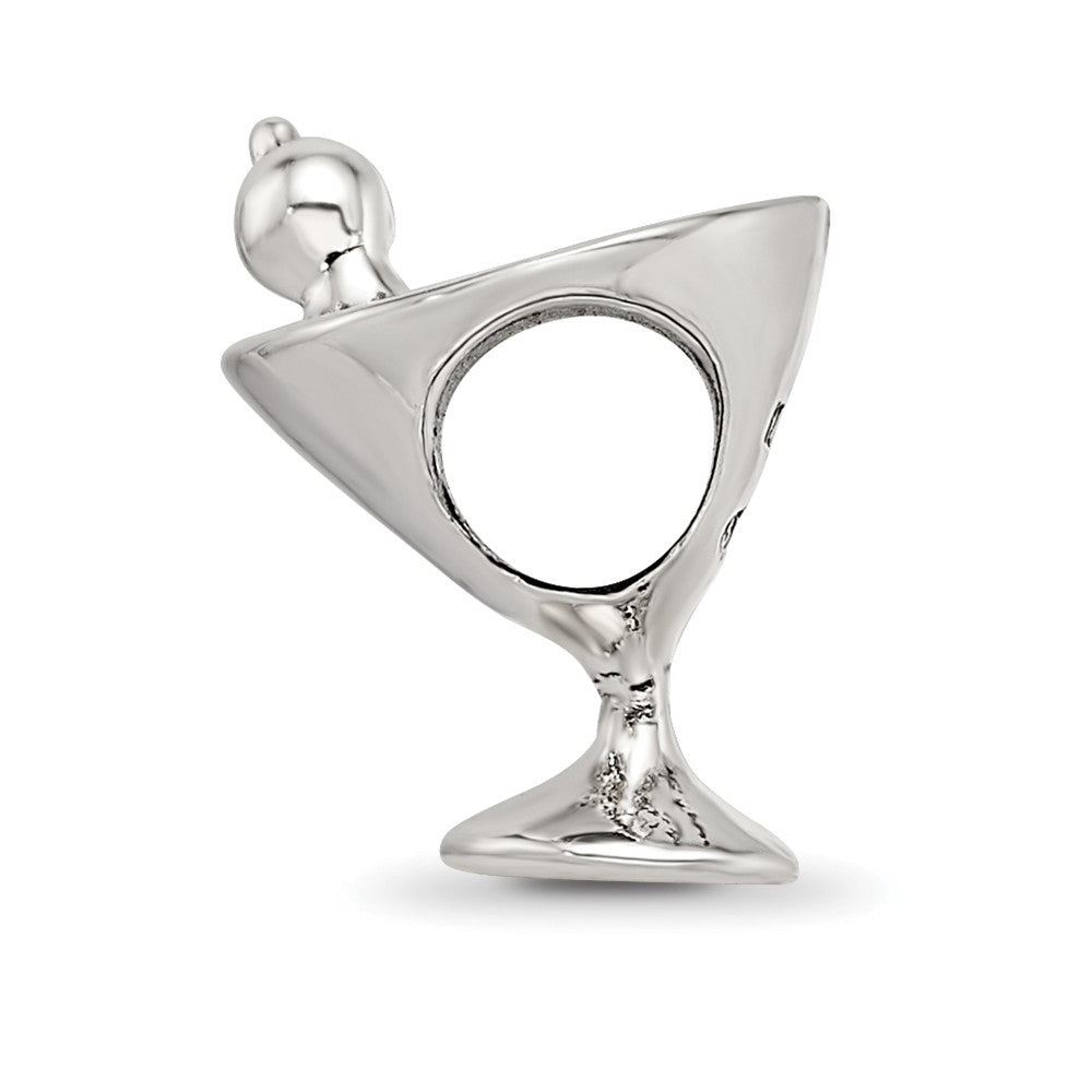 Reflections 925 Sterling Silver Martini Bead 13 x 12 mm