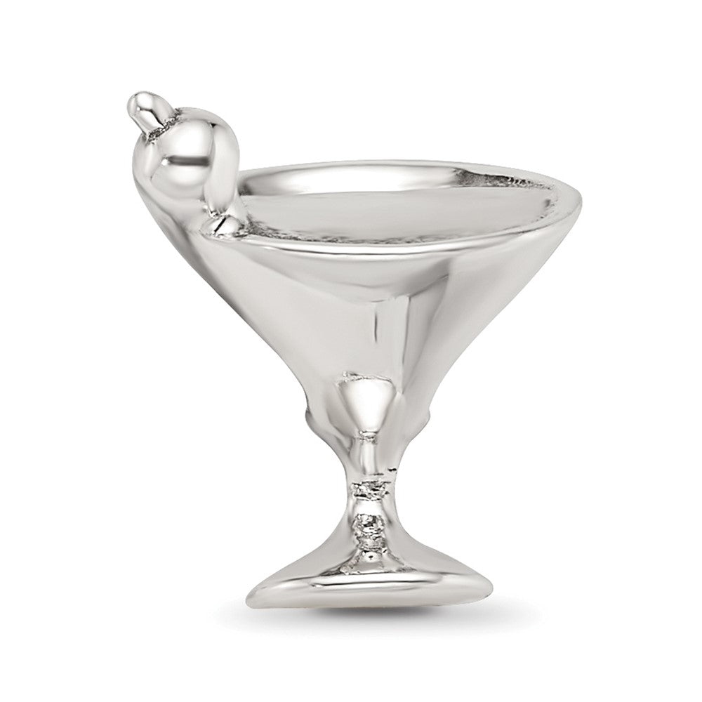 Reflections 925 Sterling Silver Martini Bead 13 x 12 mm