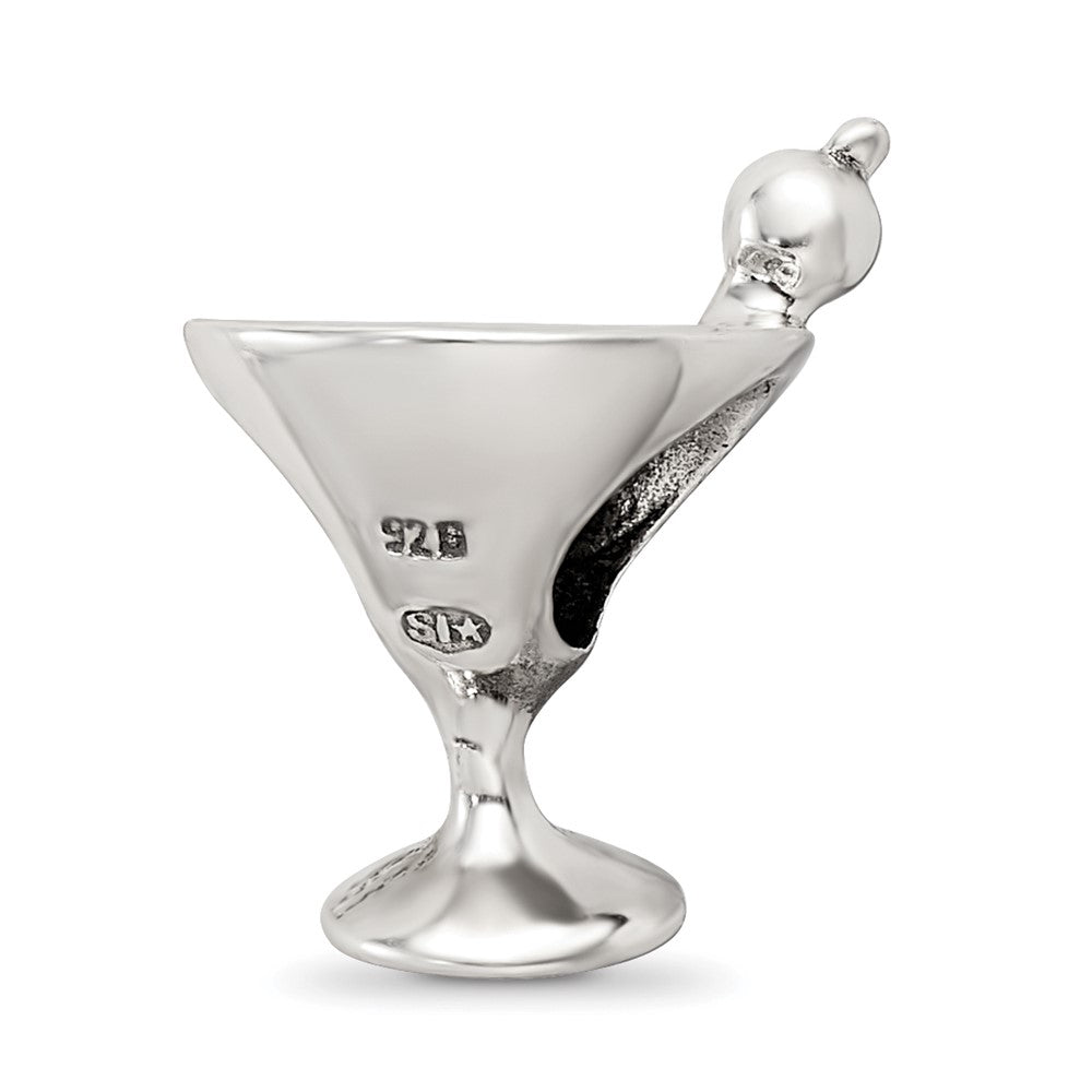 Reflections 925 Sterling Silver Martini Bead 13 x 12 mm