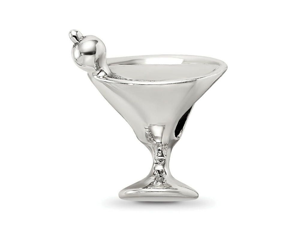 Reflections 925 Sterling Silver Martini Bead 13 x 12 mm