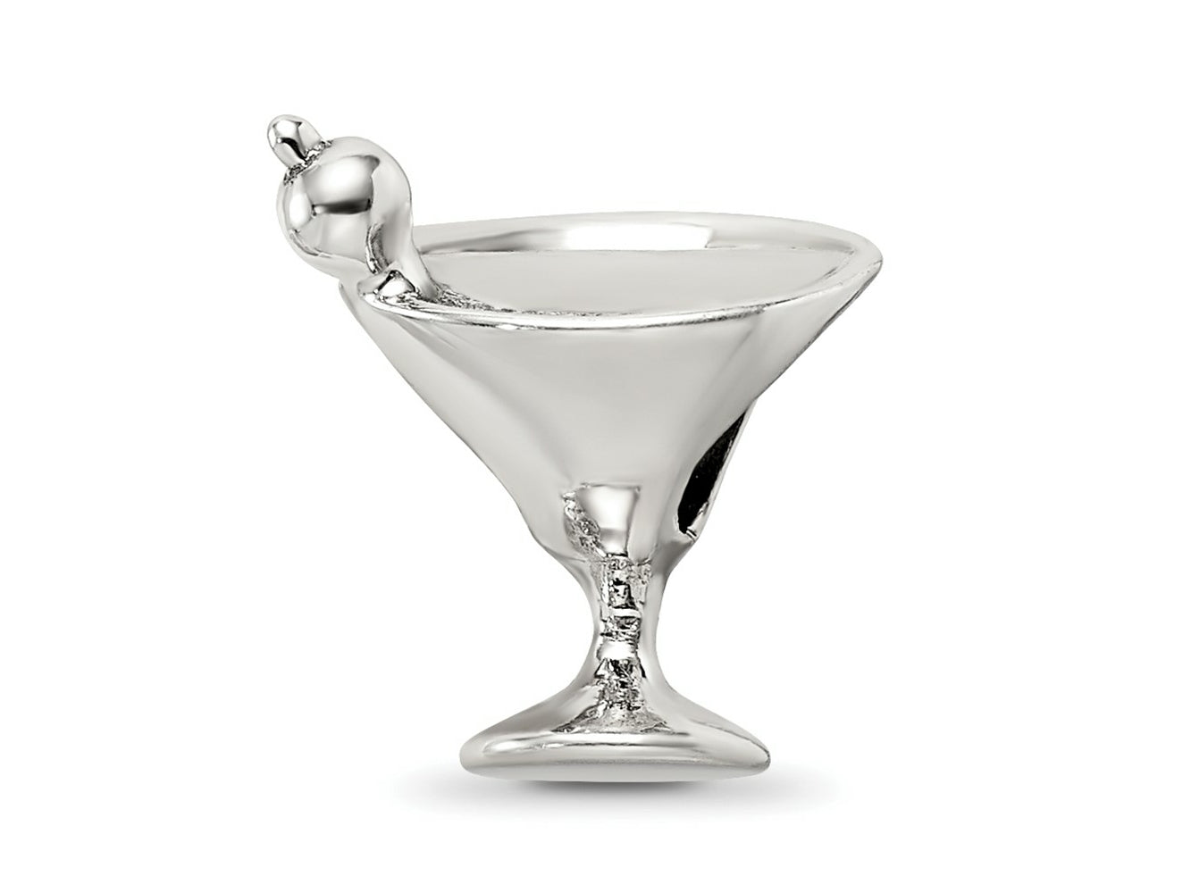 Reflections 925 Sterling Silver Martini Bead 13 x 12 mm