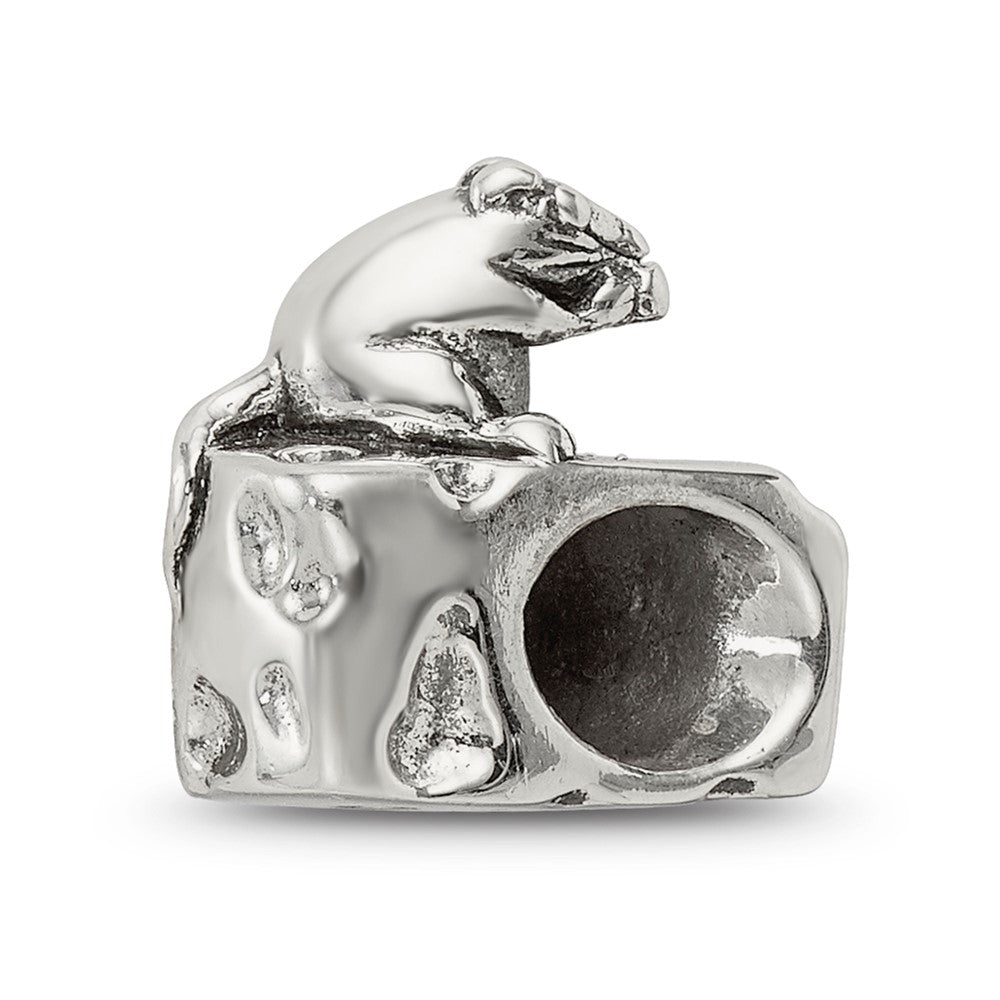 Reflections 925 Sterling Silver Mouse on Cheese Bead 11 x 10 mm