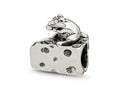 Reflections 925 Sterling Silver Mouse on Cheese Bead 11 x 10 mm