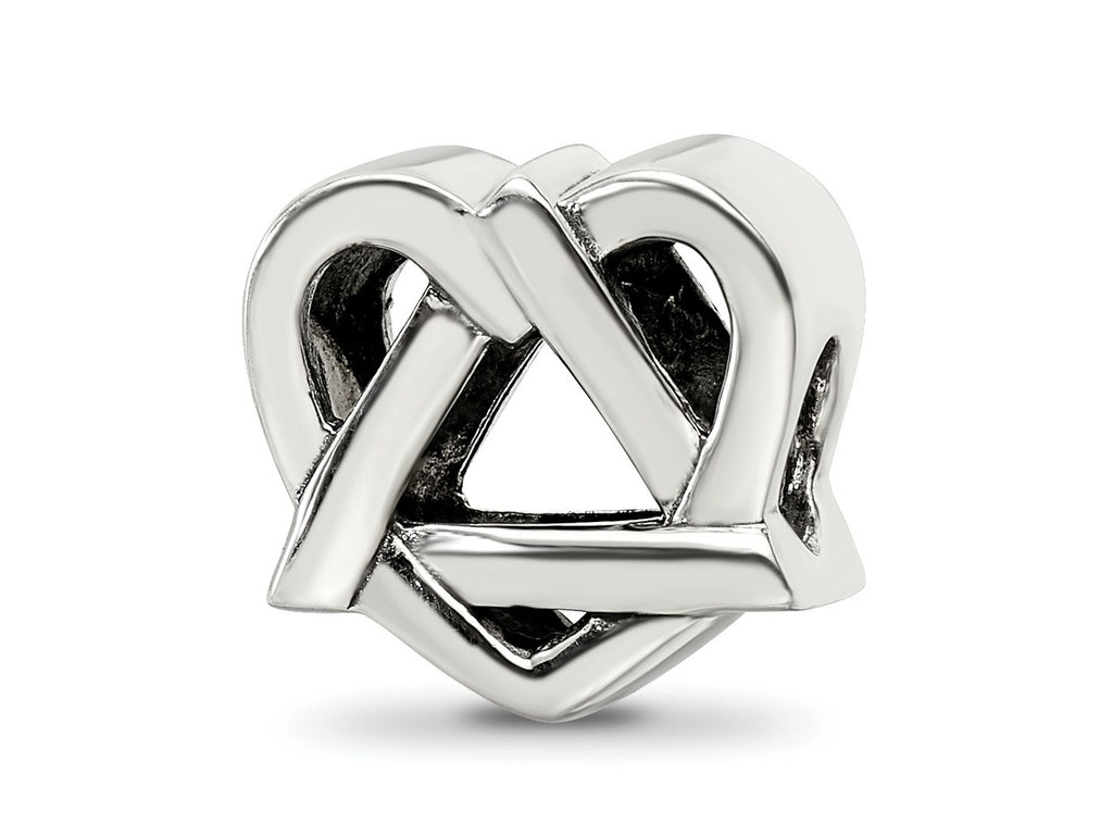 Reflections 925 Sterling Silver Adoption Symbol Bead 10 x 11 mm