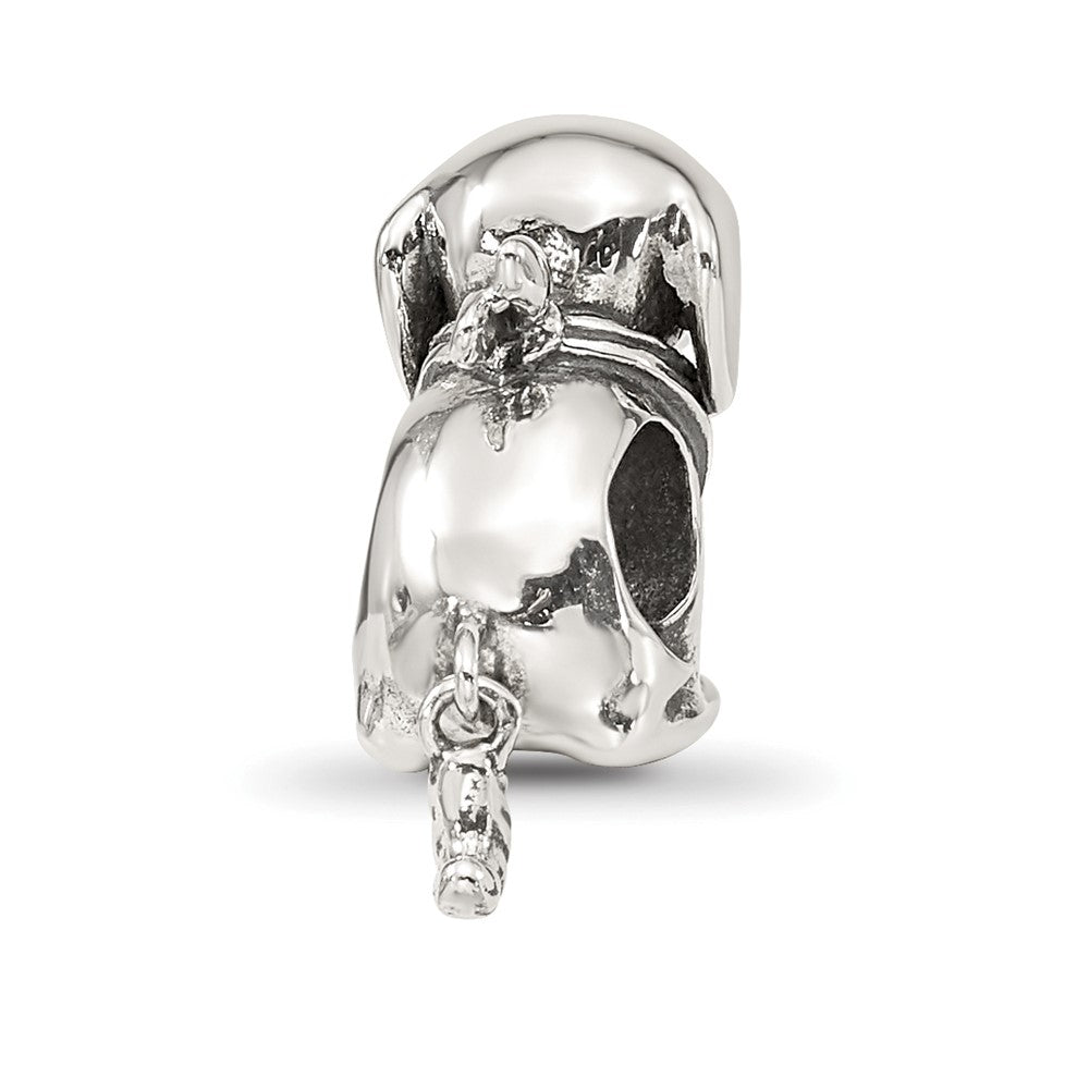 Reflections 925 Sterling Silver Crystal Dog Bead 12 x 7 mm