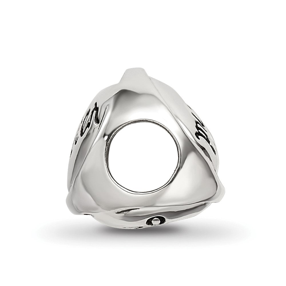 Reflections 925 Sterling Silver My Sister My Friend Trilogy Bead 10 x 10 mm
