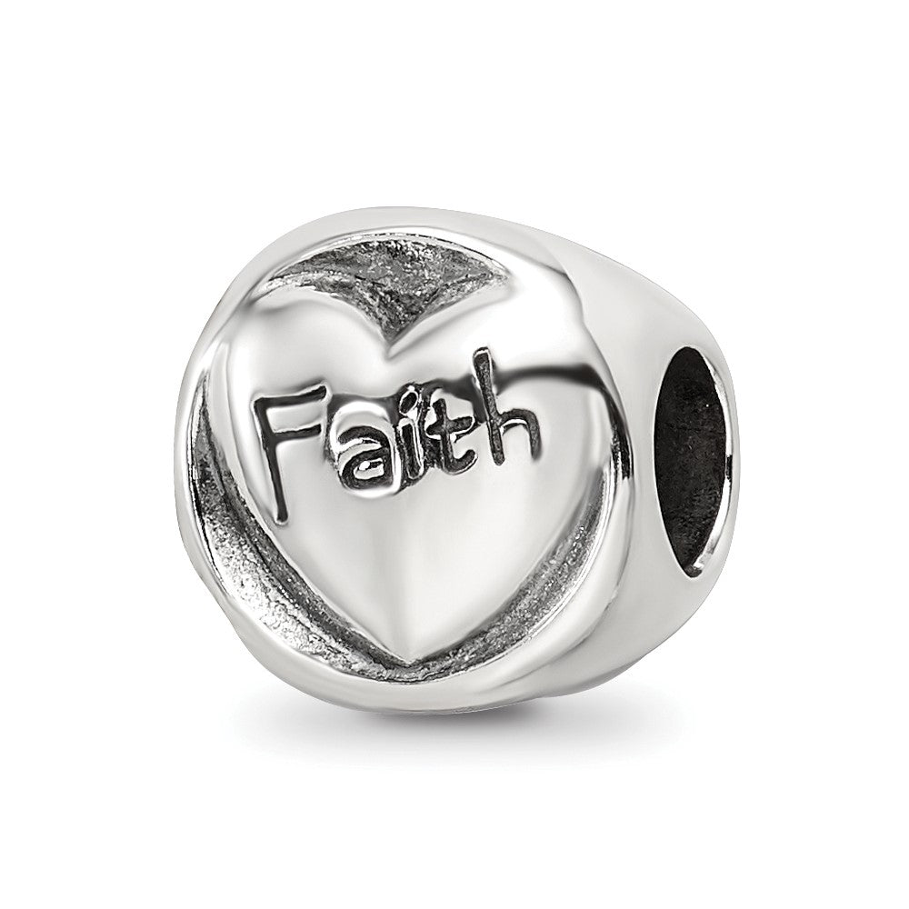 Reflections 925 Sterling Silver Faith Hope Love Trilogy Bead 10 x 10 mm