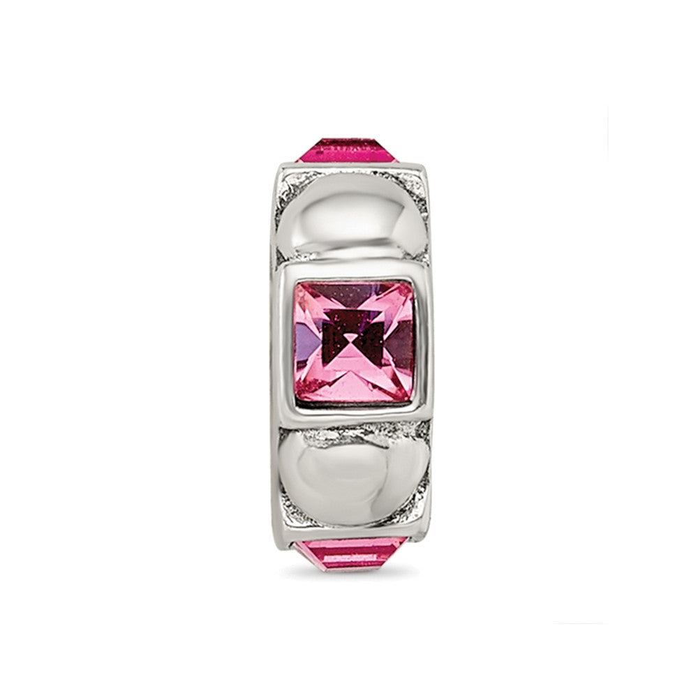 Reflections 925 Sterling Silver Crystal Squares/Dots Bead 10 x 3 mm