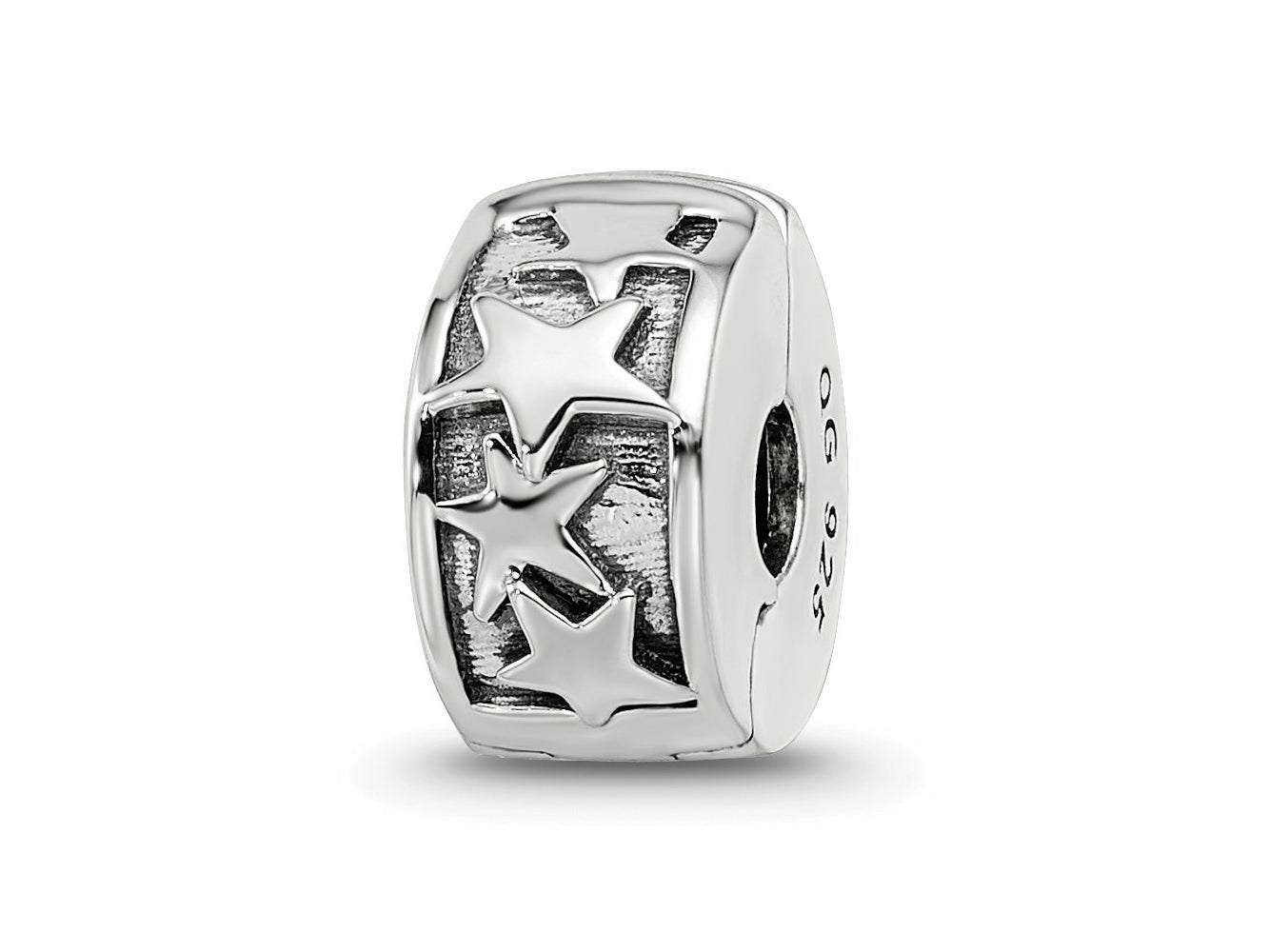 Reflections 925 Sterling Silver Shooting Stars Clip Bead 10 x 5 mm