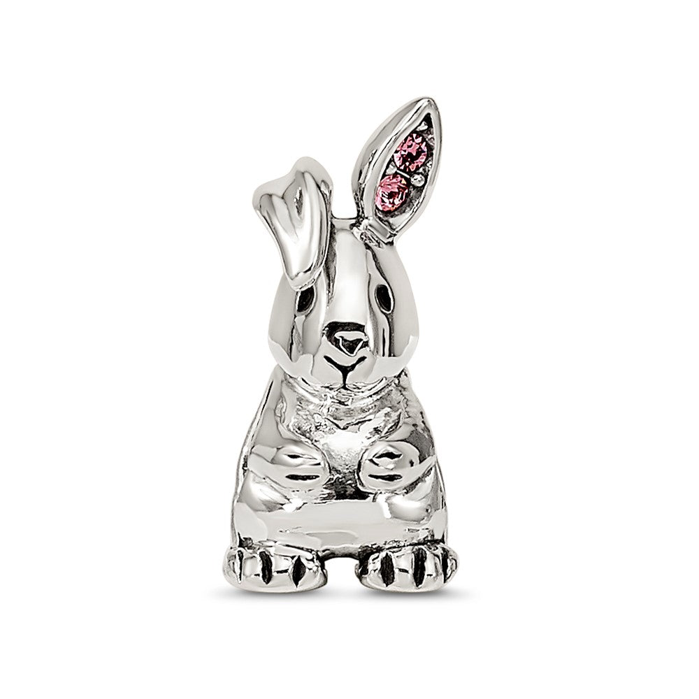Reflections 925 Sterling Silver Crystals Bunny Bead 13 x 5 mm