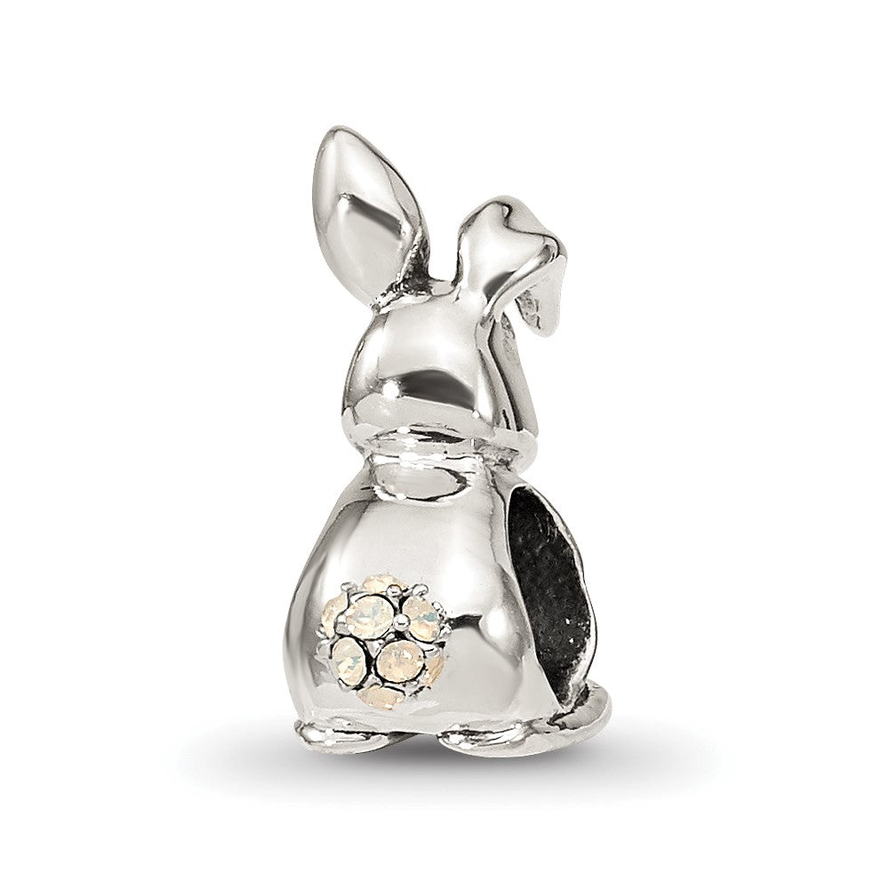 Reflections 925 Sterling Silver Crystals Bunny Bead 13 x 5 mm