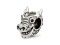 Reflections 925 Sterling Silver Crystal Chinese New Year Dragon Bead 10 x 7 mm