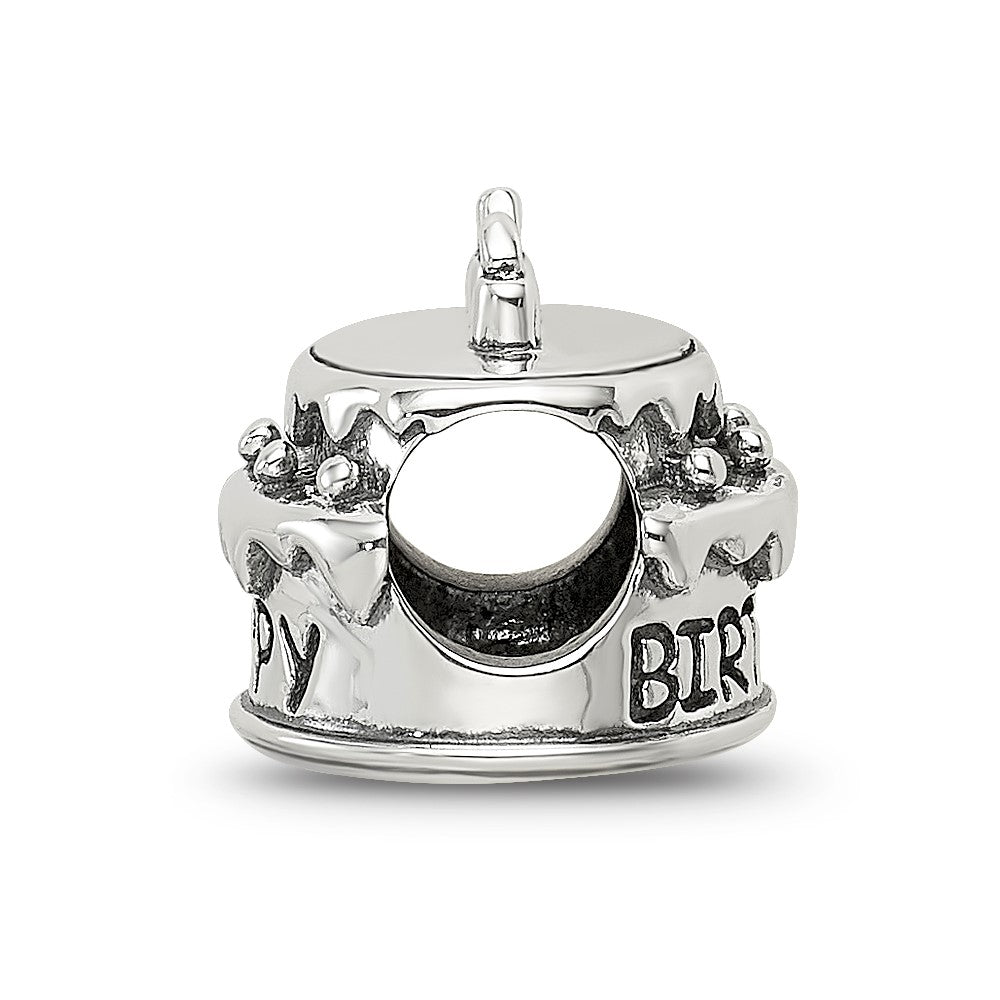 Reflections 925 Sterling Silver Birthday Cake Bead 10 x 9 mm