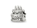 Reflections 925 Sterling Silver Birthday Cake Bead 10 x 9 mm