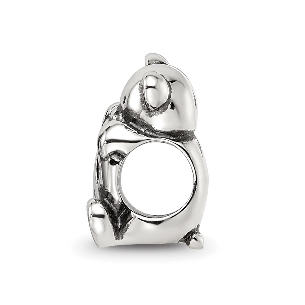 Reflections 925 Sterling Silver Crystals Teddy Bear Bead 10 x 8 mm