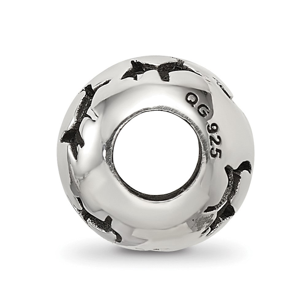 Reflections 925 Sterling Silver Cutout Dog Bead 11 x 10 mm