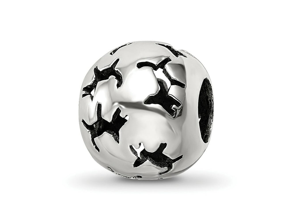 Reflections 925 Sterling Silver Cutout Dog Bead 11 x 10 mm