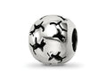 Reflections 925 Sterling Silver Cutout Dog Bead 11 x 10 mm