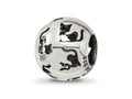 Reflections 925 Sterling Silver Cutout Cat Bead 11 x 9 mm