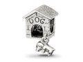 Reflections 925 Sterling Silver Dog House Dangle Bead 13 x 8 mm