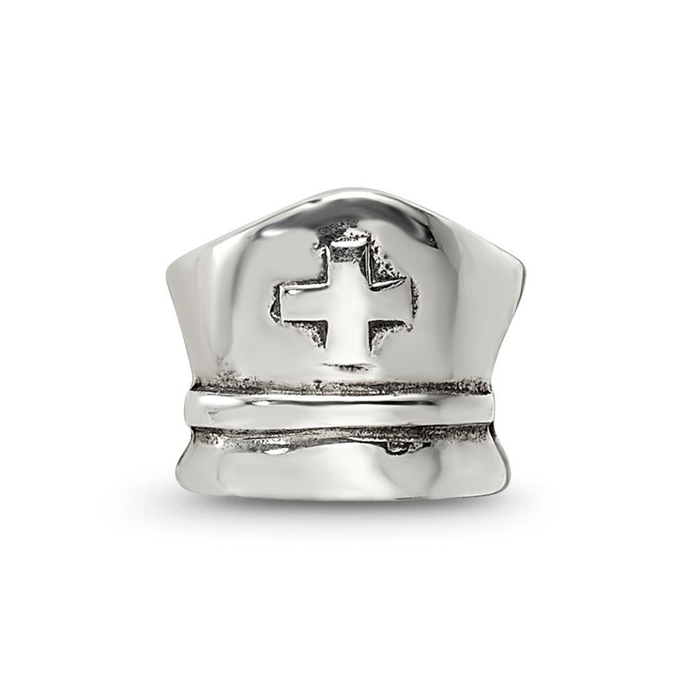 Reflections 925 Sterling Silver Nurse Hat Bead 8 x 9 mm