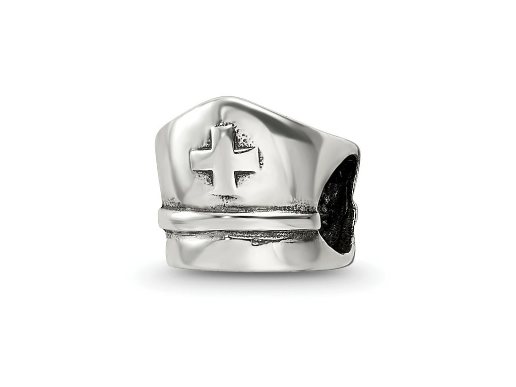 Reflections 925 Sterling Silver Nurse Hat Bead 8 x 9 mm