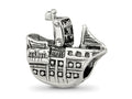 Reflections 925 Sterling Silver Pirate Ship Bead 14 x 14 mm