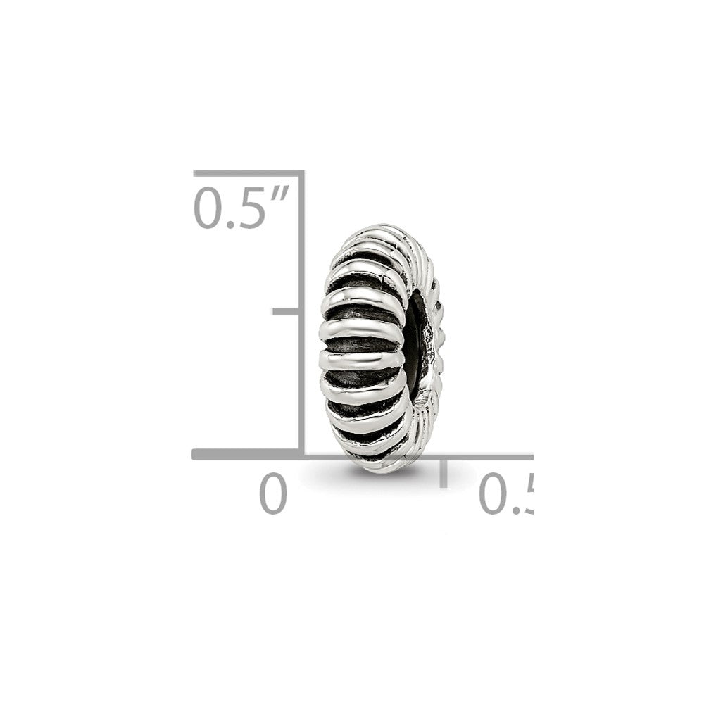 Reflections 925 Sterling Silver with Rubber Spacer Bead 10 x 3 mm