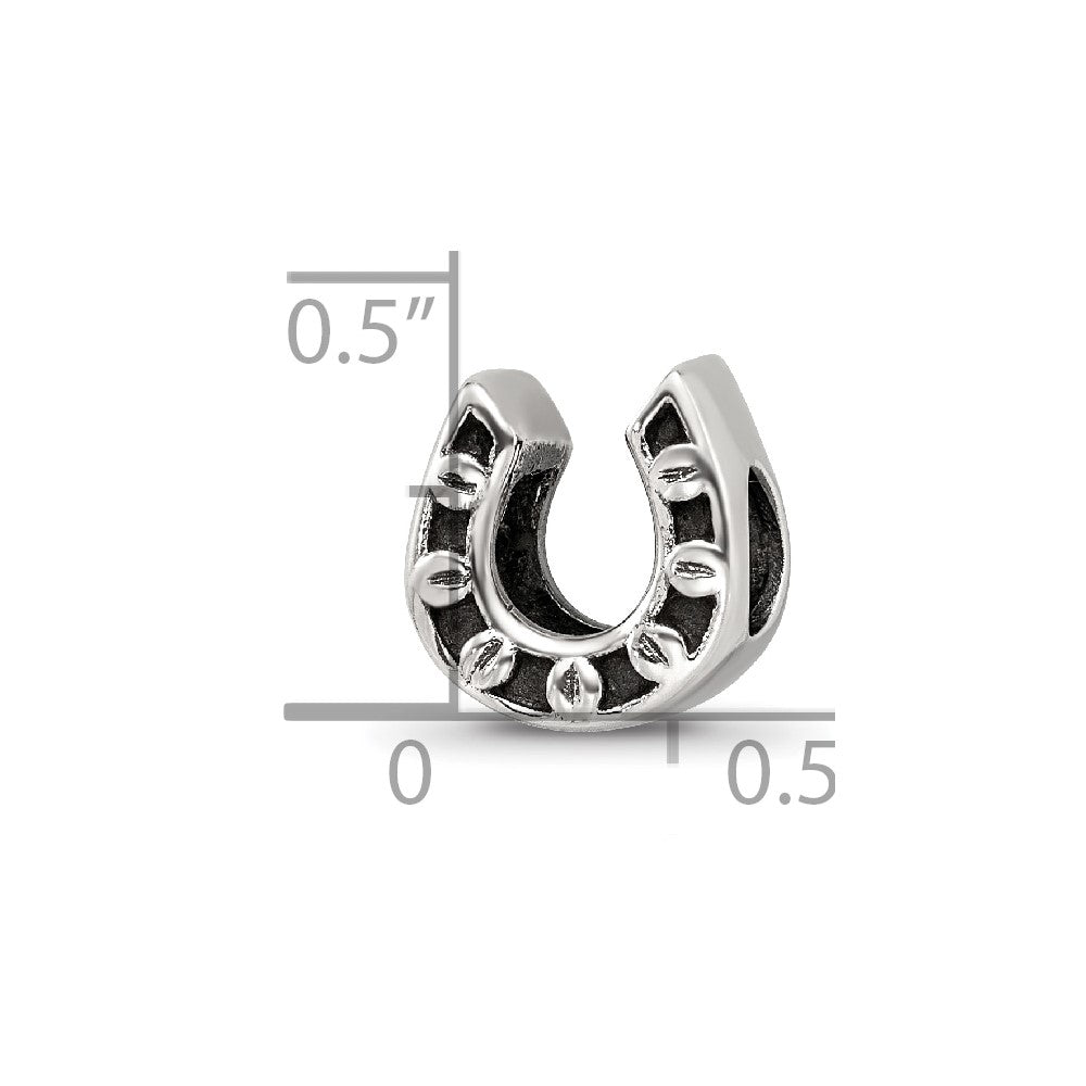 Reflections 925 Sterling Silver Horseshoe Bead 10 x 10 mm