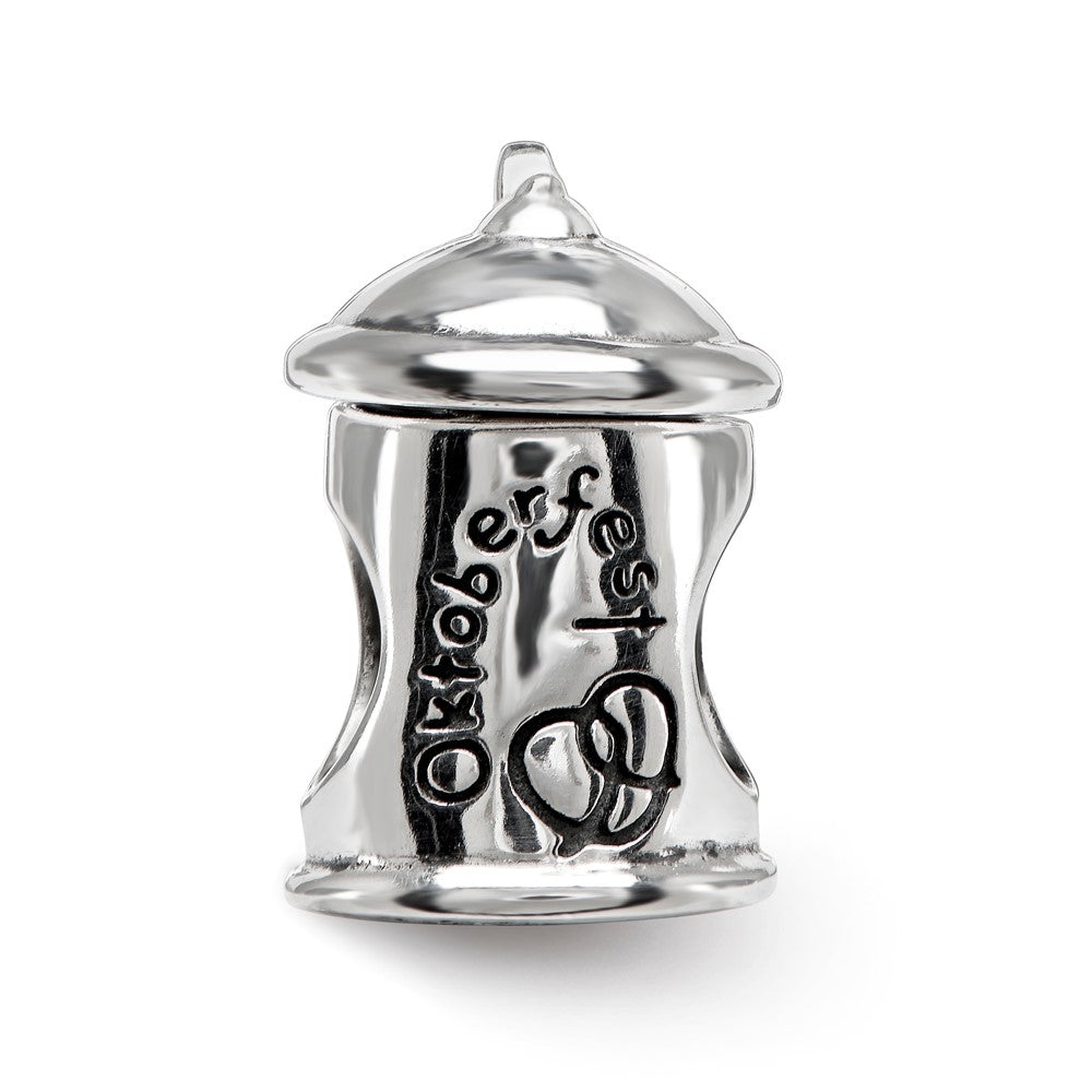 Reflections 925 Sterling Silver Octoberfest Beer Stein Bead 12 x 8 mm