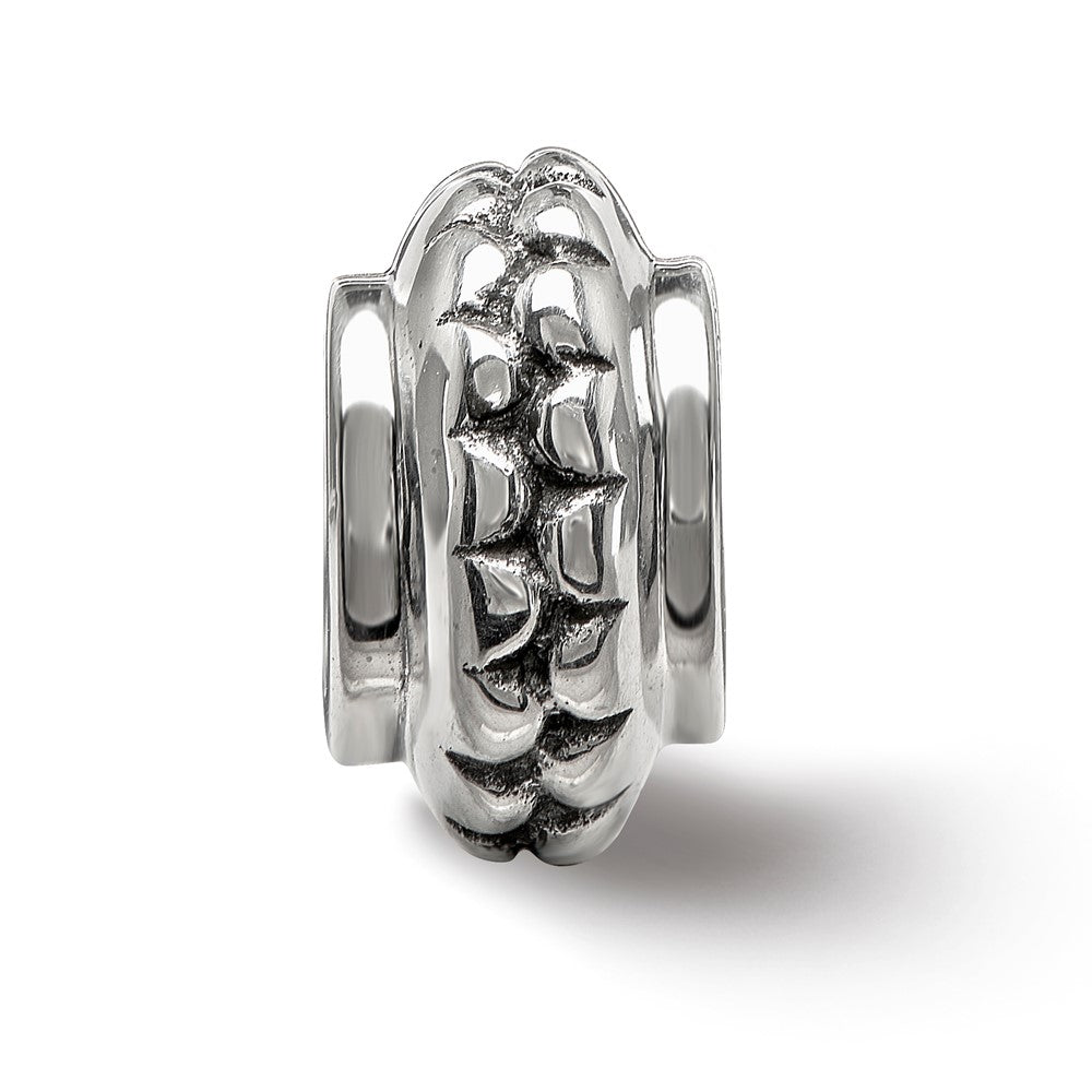 Reflections 925 Sterling Silver Polished Grooved Gripper Bead 10 x 5 mm