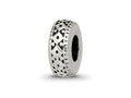 Reflections 925 Sterling Silver Antiqued Bali Gripper Bead 10 x 4 mm