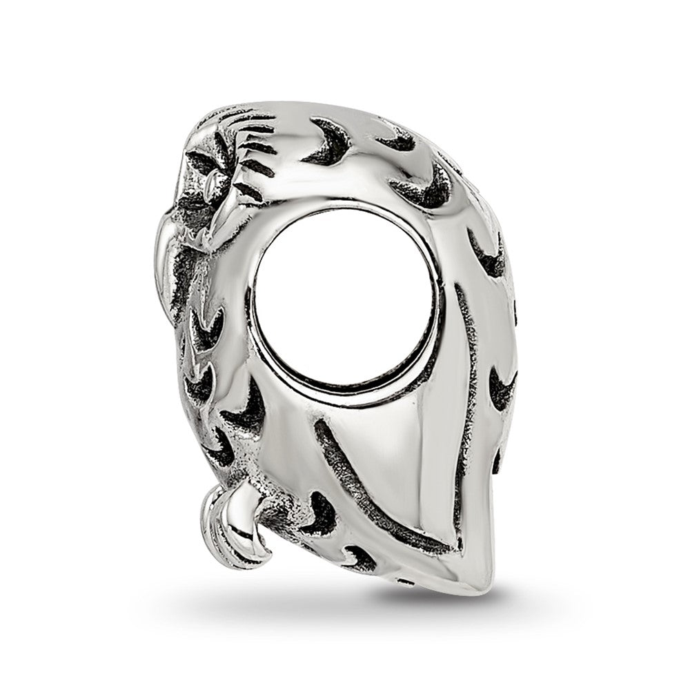 Reflections 925 Sterling Silver Owl Bead 12 x 8 mm