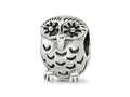 Reflections 925 Sterling Silver Owl Bead 12 x 8 mm