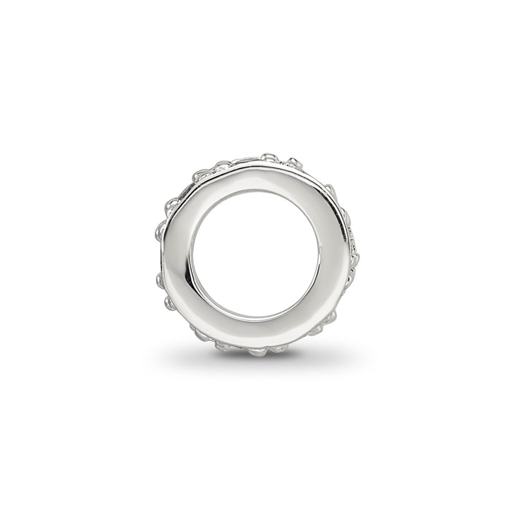 Reflections 925 Sterling Silver CZ Spacer Bead 6 x 2 mm