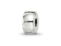 Reflections 925 Sterling Silver Silicone Hinged Bead 8 x 4 mm