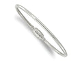 Reflections 925 Sterling Silver Bangle with Silver Clasp Bead