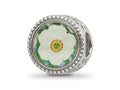 Reflections 925 Sterling Silver Rhodium Plated December Flower Bead 11 x 8 mm