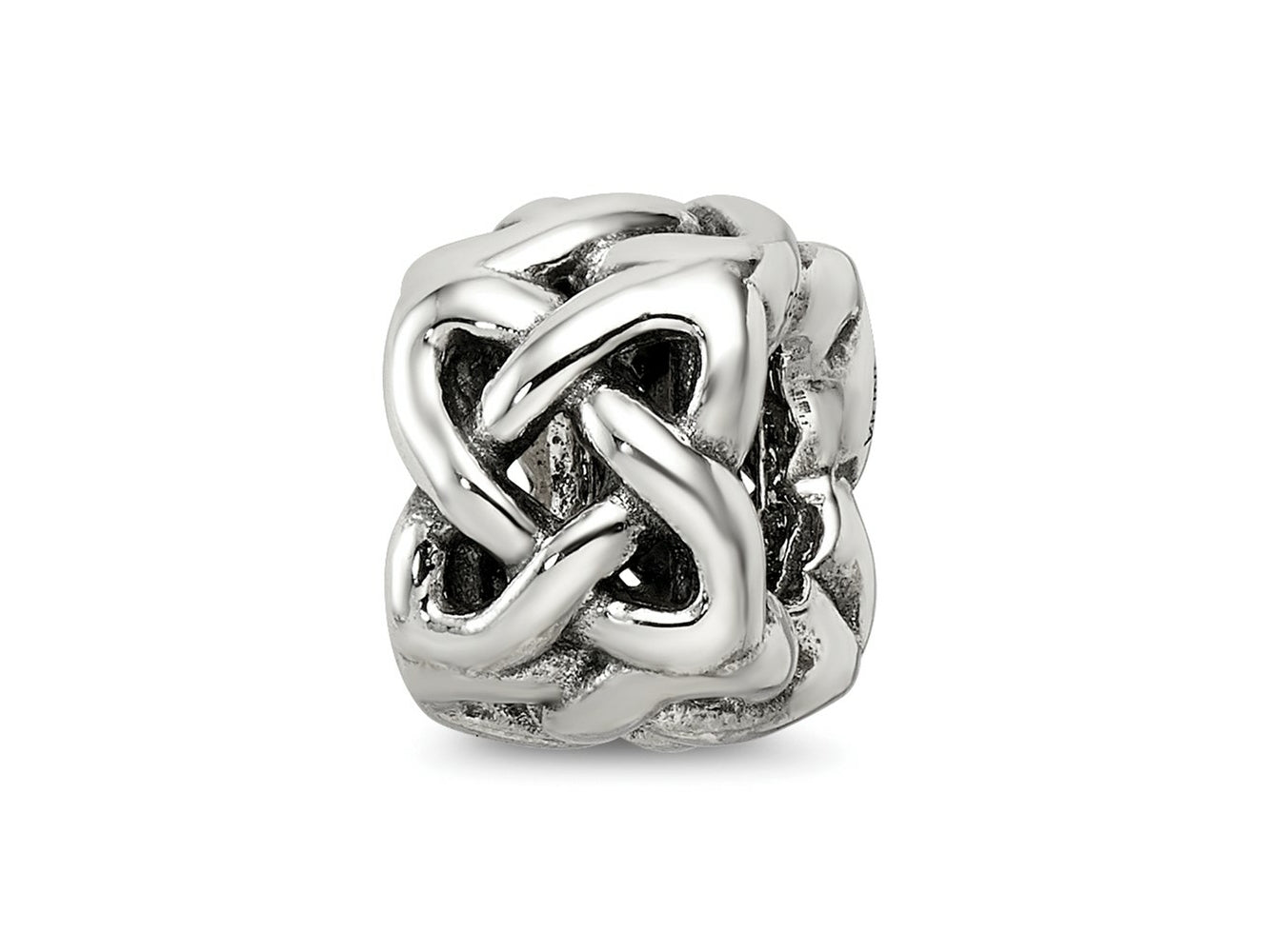 Reflections 925 Sterling Silver Celtic Knot Bead 10 x 7 mm.
