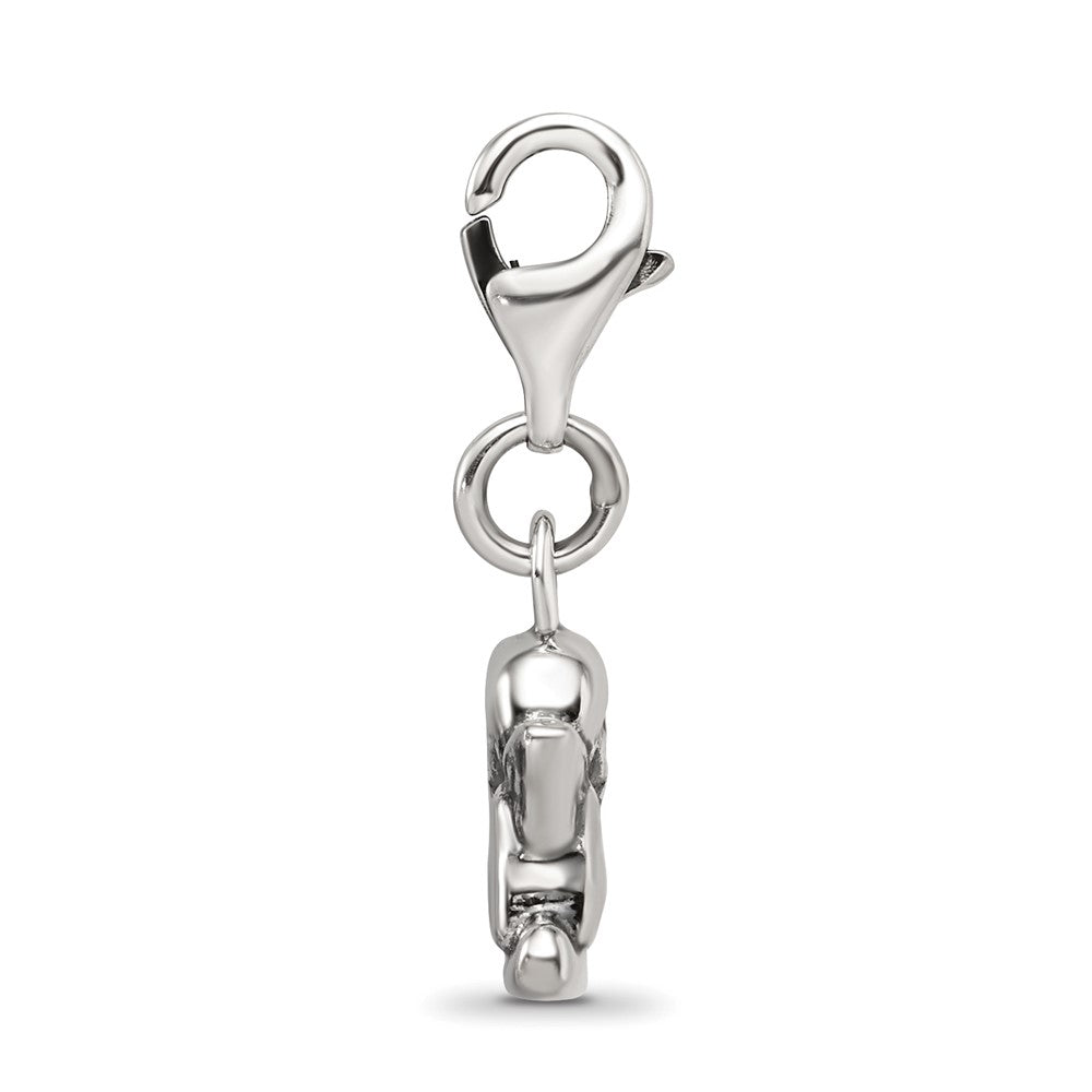 Reflections 925 Sterling Silver Antiqued Ornate Charm 23 x 10 mm.