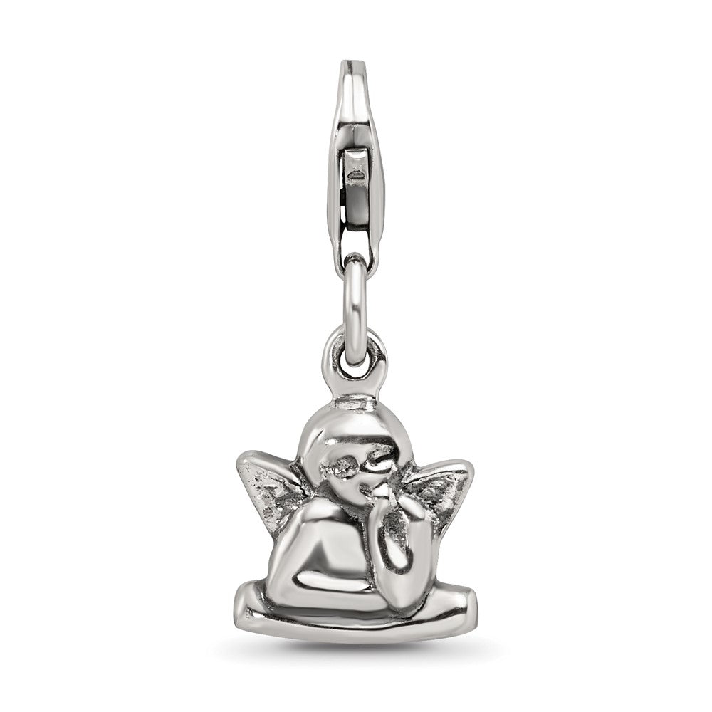 Reflections 925 Sterling Silver Antiqued Ornate Charm 23 x 10 mm.