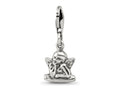 Reflections 925 Sterling Silver Antiqued Ornate Charm 23 x 10 mm.