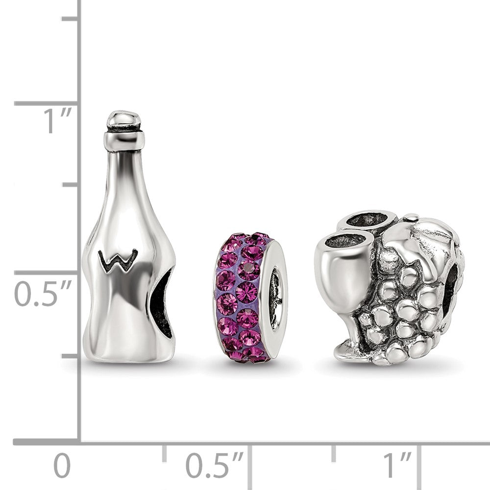 Reflections 925 Sterling Silver Wine Country Boxed Bead Set