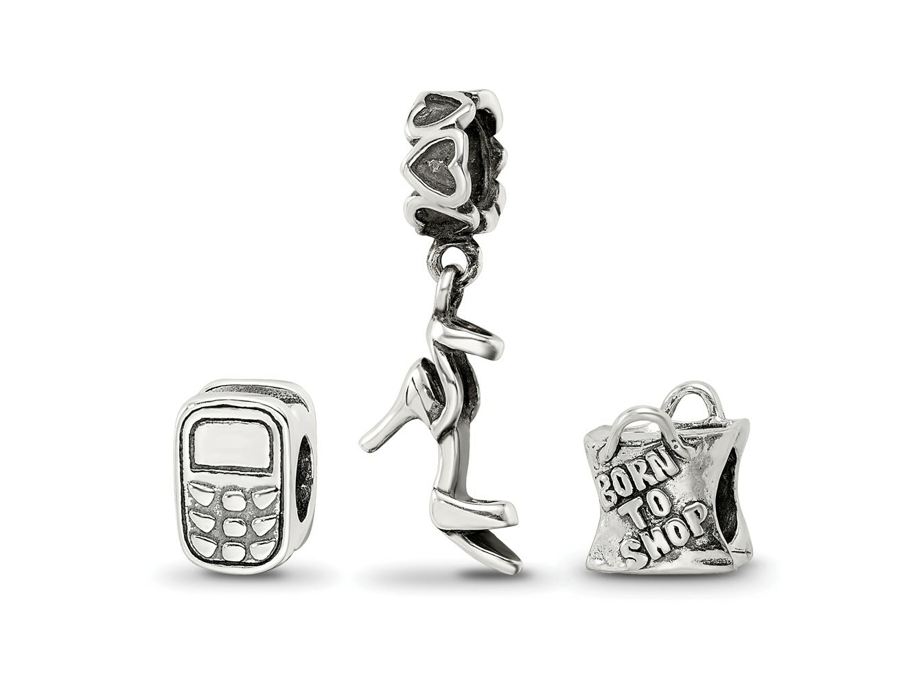 Reflections 925 Sterling Silver Stylish Girl Boxed Bead Set