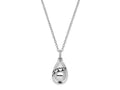 Sentimental Expressions 925 Sterling Silver Rhodium Antiqued Tear Of Love Ash Holder Necklace 18 Inches x 13 mm