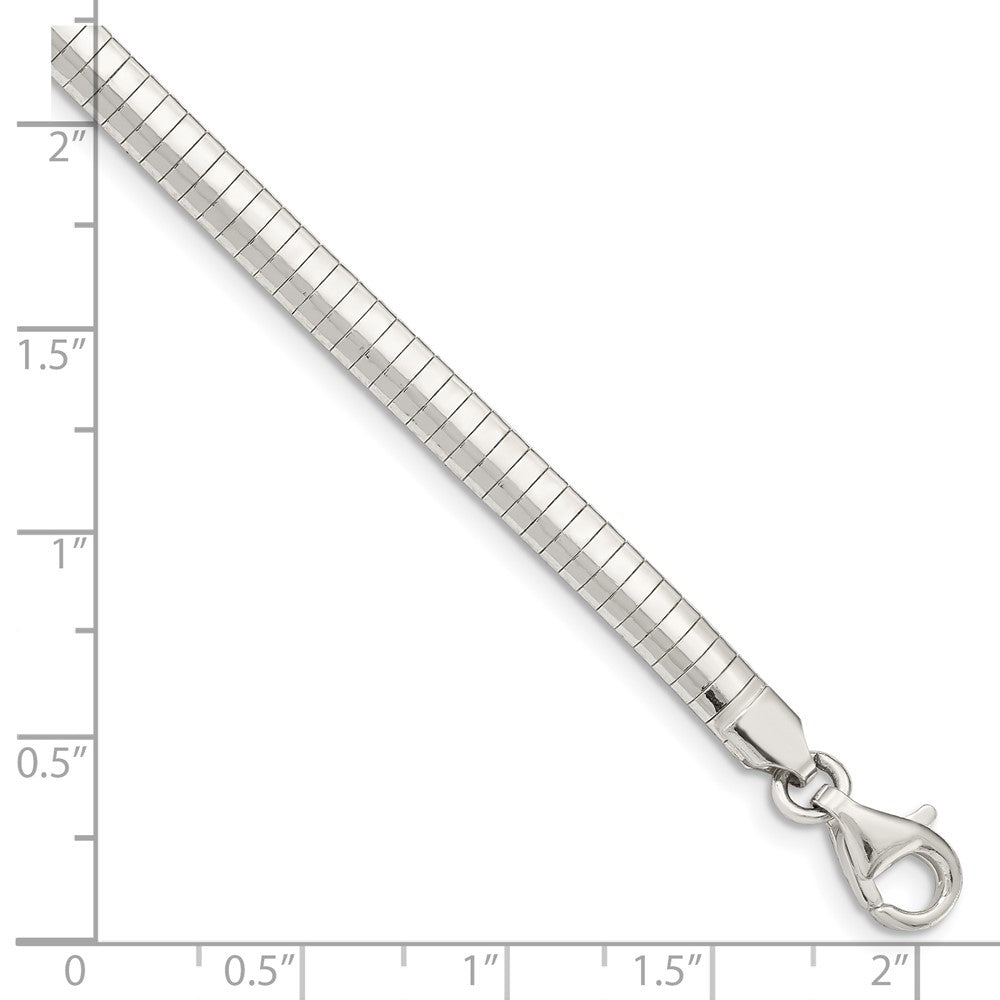 FJC Finejewelers 925 Sterling Silver Link Cubetto Bracelet 7 Inches x 4 mm