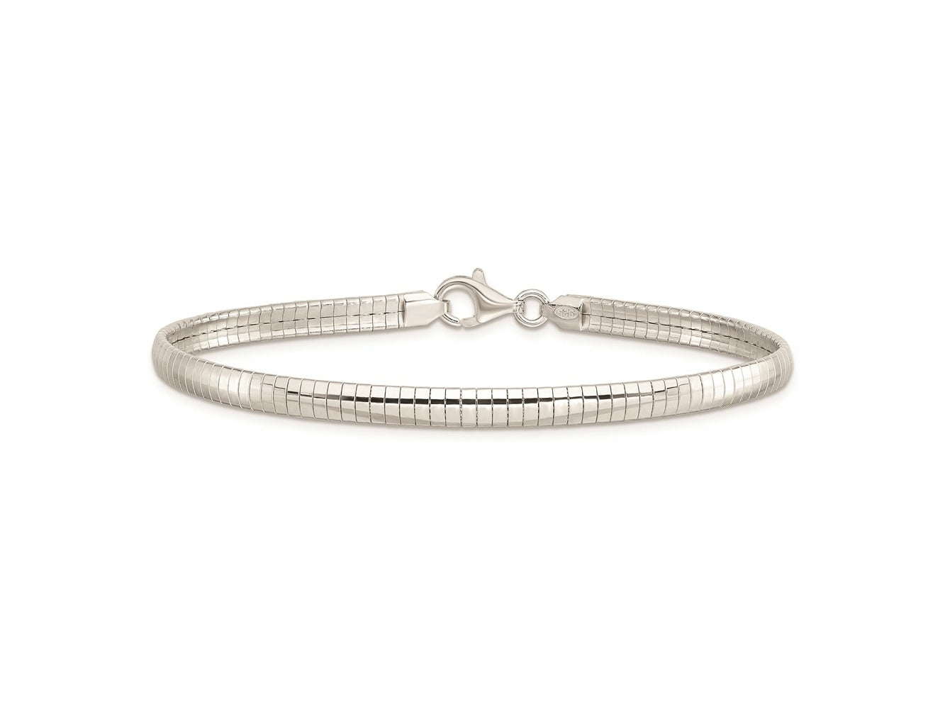 FJC Finejewelers 925 Sterling Silver Link Cubetto Bracelet 8 Inches x 4 mm