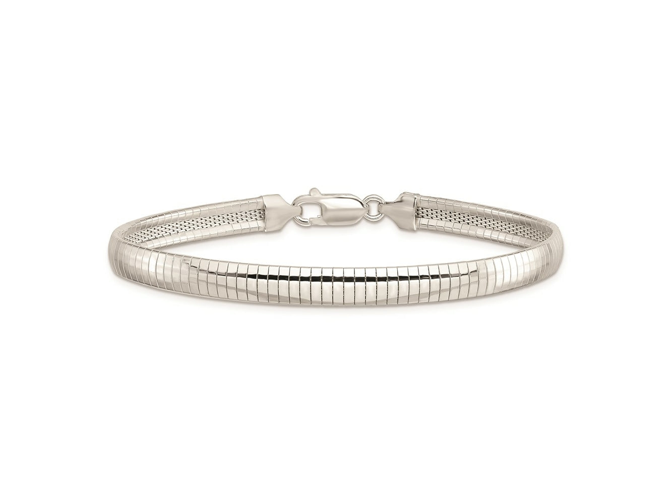 FJC Finejewelers 925 Sterling Silver Link 6mm Cubetto Bracelet 8 Inches