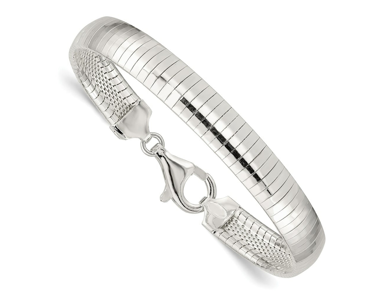 FJC Finejewelers 925 Sterling Silver Link Cubetto Bracelet 7 Inches x 8 mm